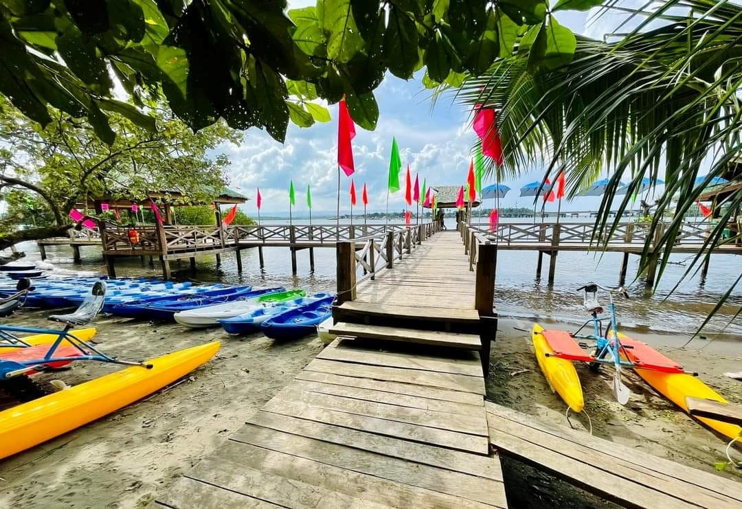 <b class="font-bara"><i class="bi bi-geo-fill h4"></i> TAGO RIVER AND NATURE ADVENTURE (TaRA NA!)</b> <br/>The TAGO RIVER NATURE ADVENURE (TaRA NA!) located at Tago River, Brgy. Purisima, Tago, Surigao del Sur offers a wide array of products and Services which depicts fun, excitement and relaxation as the tag line articulates which, local language is, “hala di na!” – a most enticing and infectious invitation to guest from Tagon-ons, to join in the fun. If taken as one line in the local dialect as, “haladi”, this means “offering”, so that the river adventure becomes an offering of the people of Tago to its valued guest and to God, for having endowed the place of such bounty!